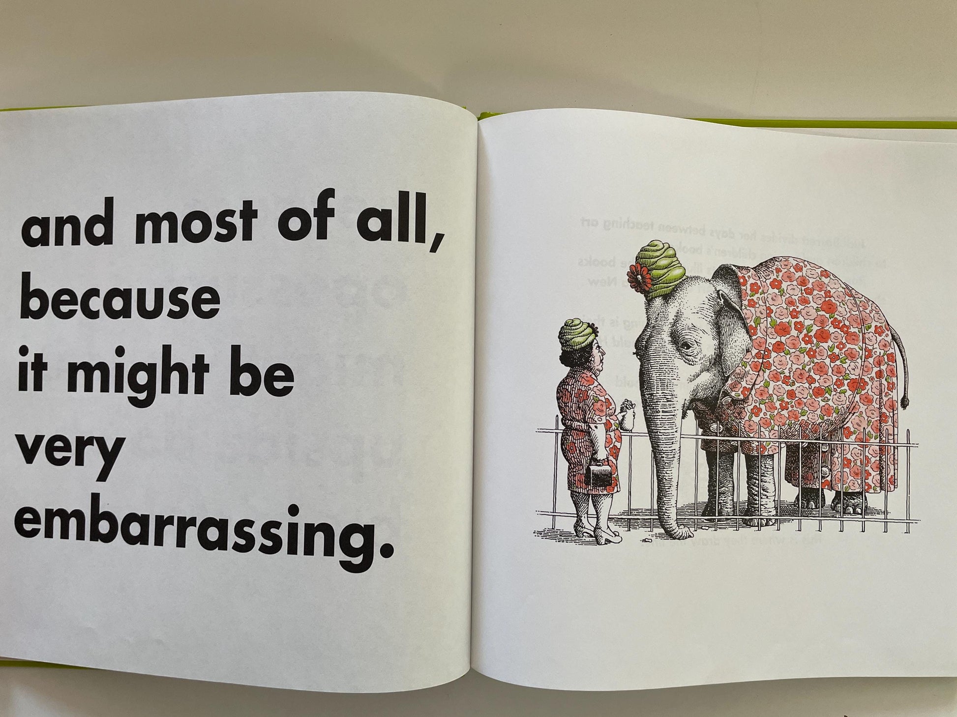 Animals should definitely not wear clothing by Judi Barrett, illustrations by Ron Barrett