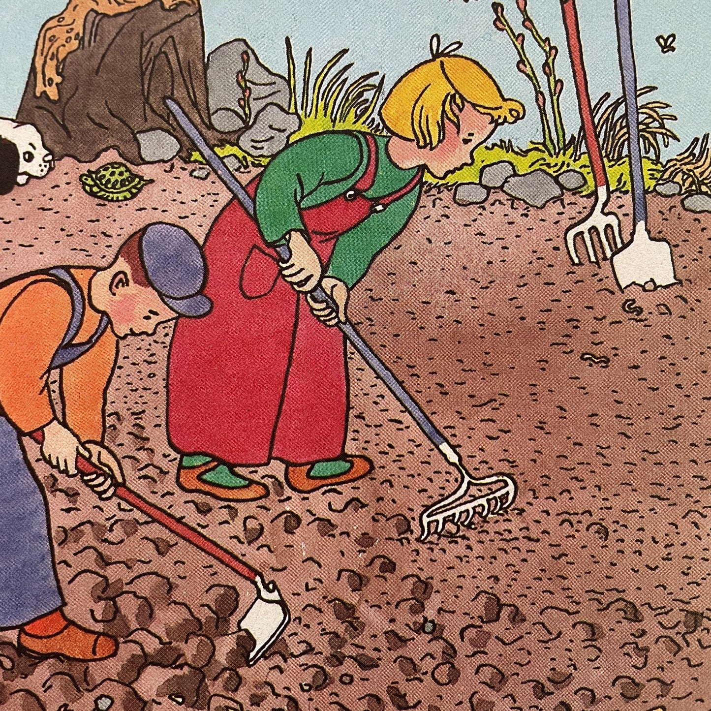 Two Little Gardeners by Margaret Wise Brown and Edith Thacher Hurd, illustrated by Gertrude Elliot