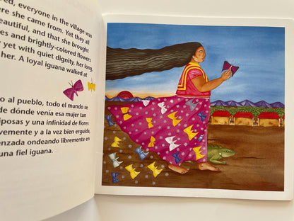 Spanish-English copy of The Woman Who Outshone the Sun; La Mujer Que Brillaba Aún Más que el sol by Alejandro Martinez