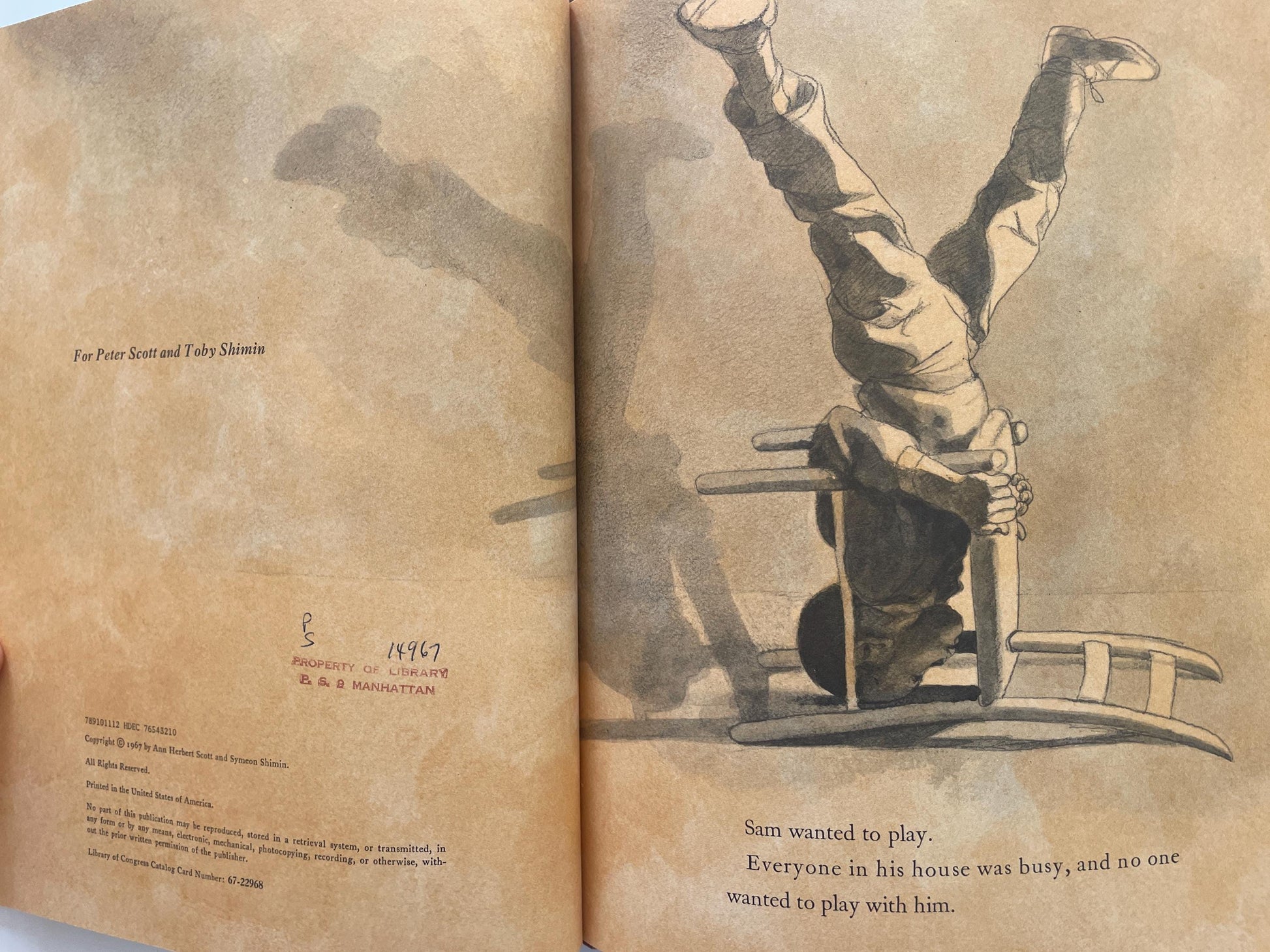 Sam by Ann Herbert Scott, illustrated by Symeon Shimin