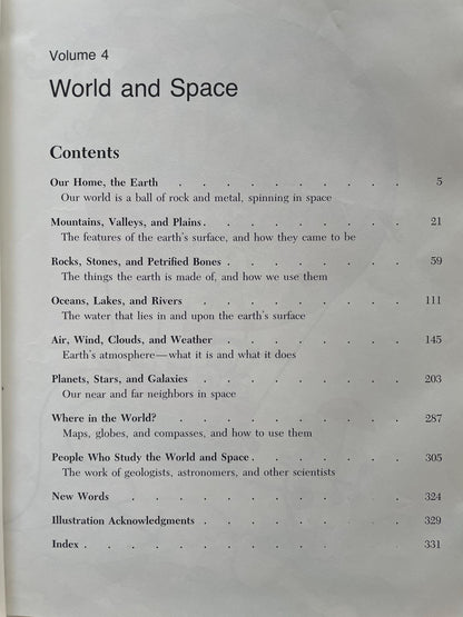Childcraft: World and Space Volume 4