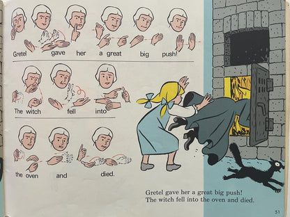 Hansel and Gretel in signed English by Karen Luczak Saulnier, illustrated by Ralph R. Miller