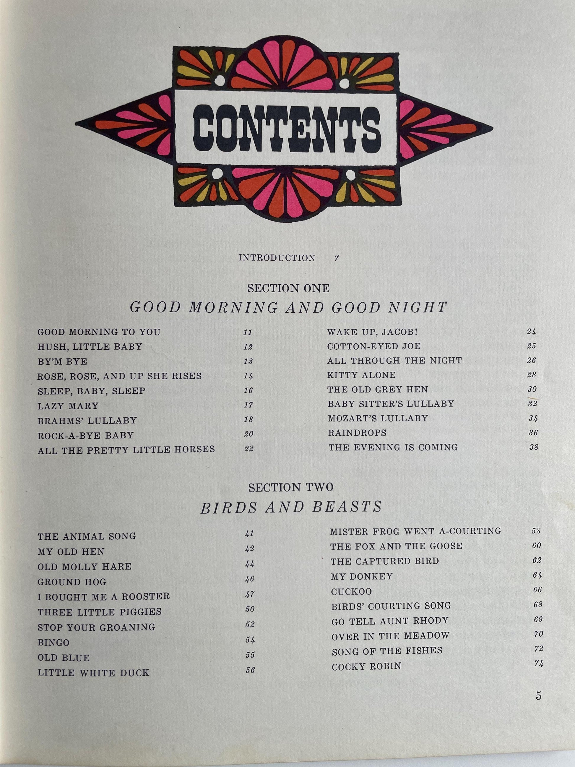 The Fireside Book of Children's Songs by Marie Winn & Allan Miller, illustrated by John Alcorn