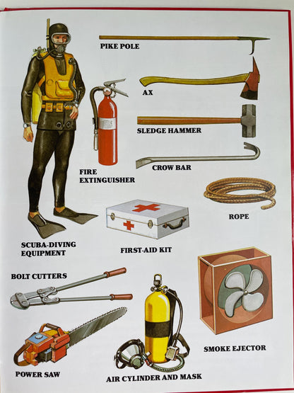 The Big Book of Real Fire Trucks and Fire Fighting by Teddy Slater, illustrated by Mones