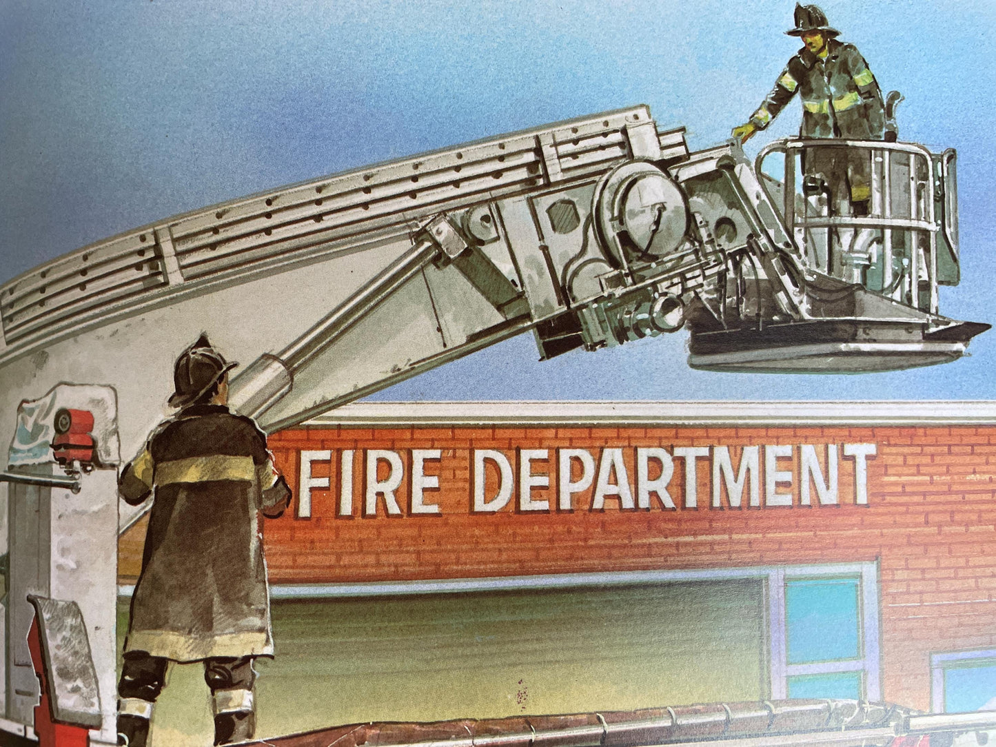 The Big Book of Real Fire Trucks and Fire Fighting by Teddy Slater, illustrated by Mones