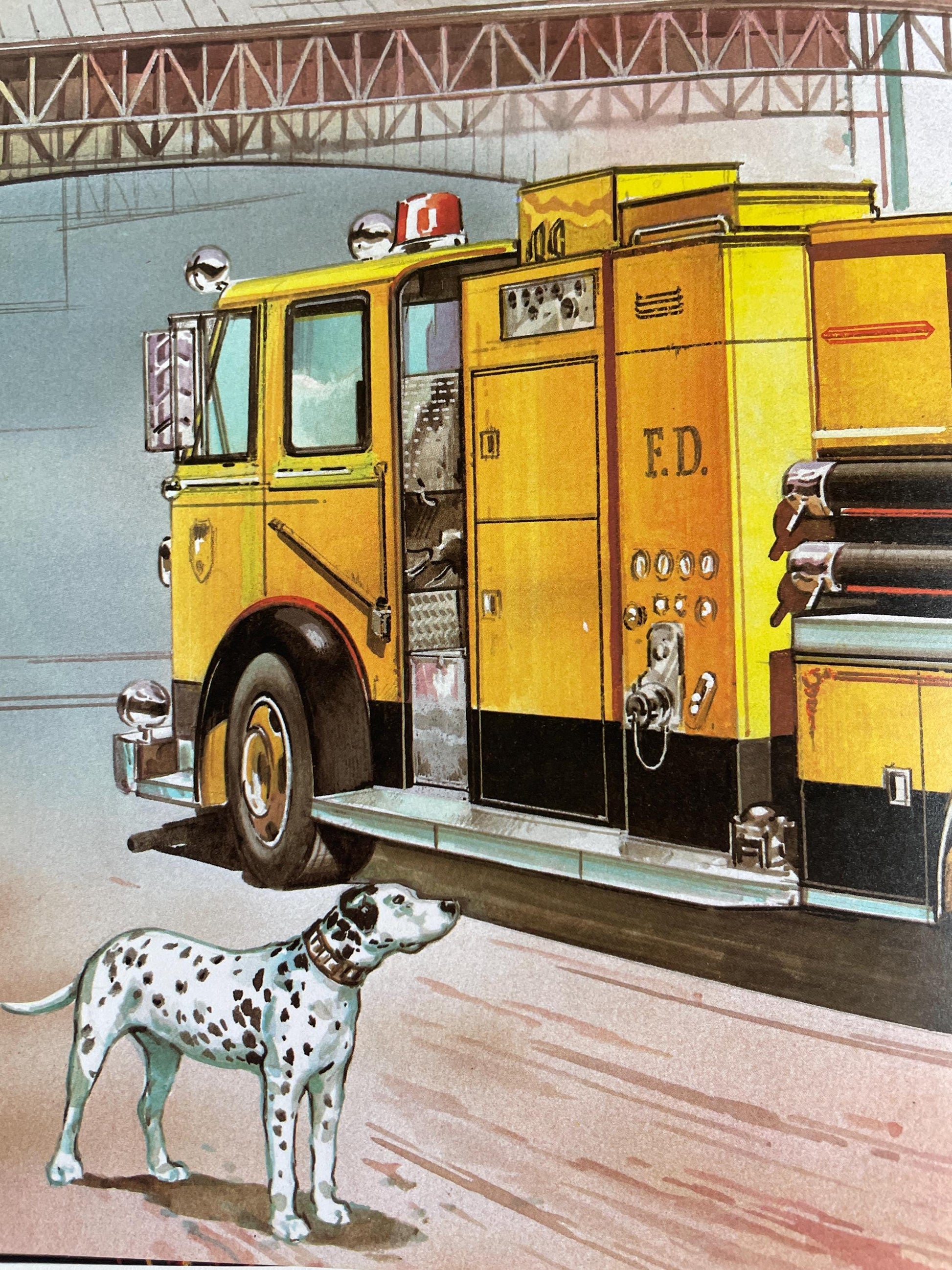 The Big Book of Real Fire Trucks and Fire Fighting by Teddy Slater, illustrated by Mones
