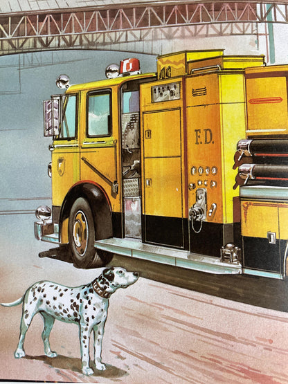 The Big Book of Real Fire Trucks and Fire Fighting by Teddy Slater, illustrated by Mones