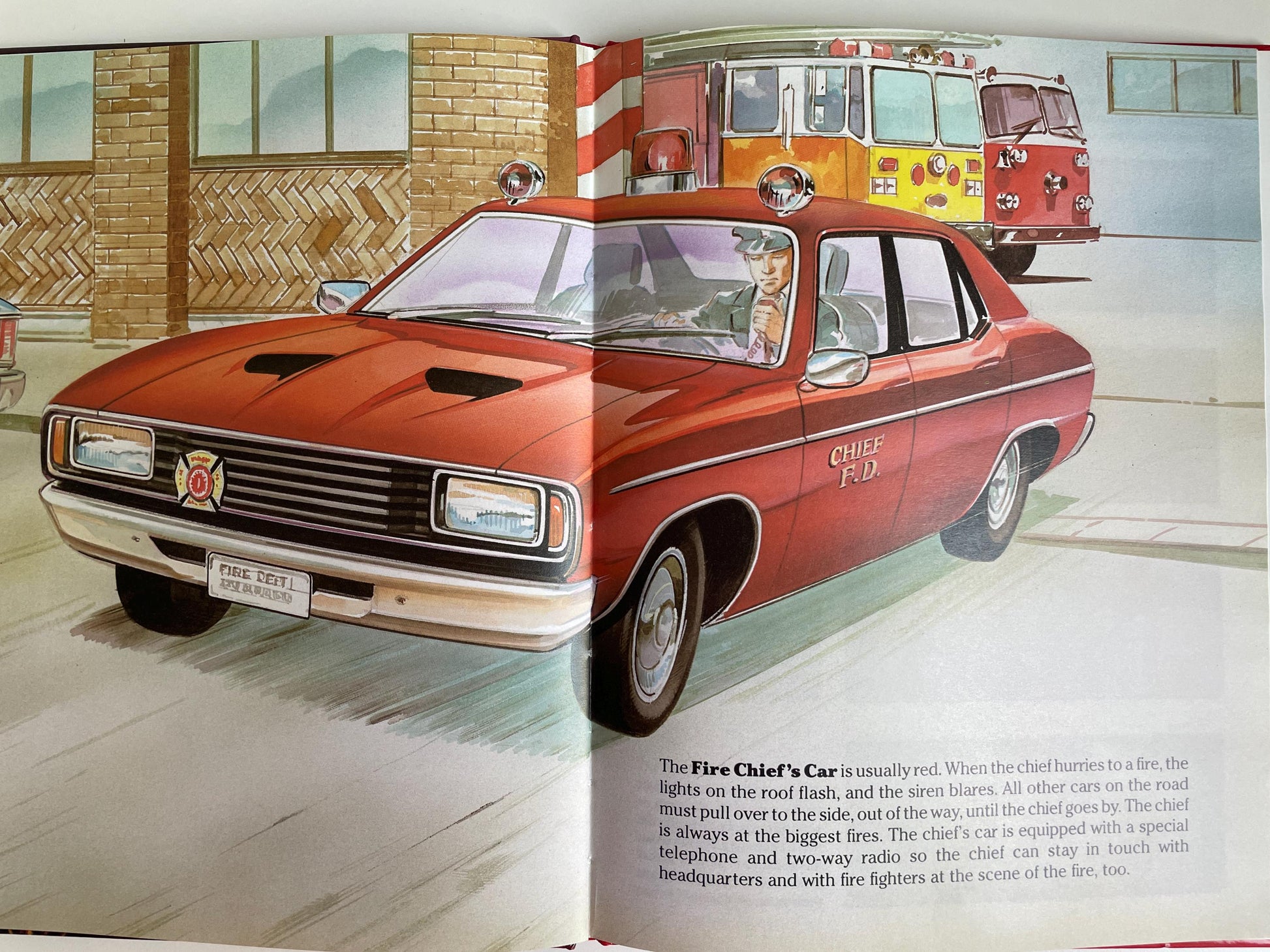 The Big Book of Real Fire Trucks and Fire Fighting by Teddy Slater, illustrated by Mones