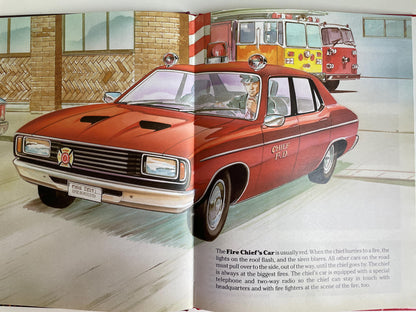 The Big Book of Real Fire Trucks and Fire Fighting by Teddy Slater, illustrated by Mones