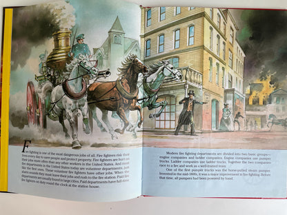 The Big Book of Real Fire Trucks and Fire Fighting by Teddy Slater, illustrated by Mones