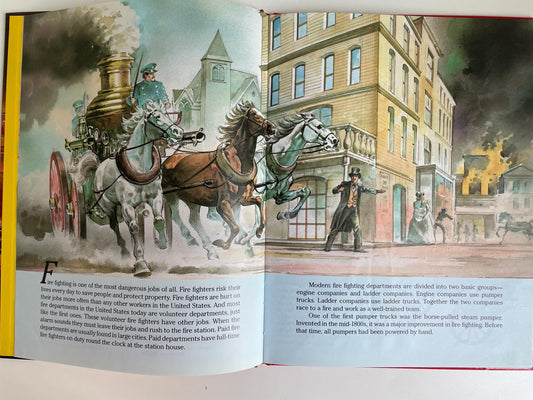 The Big Book of Real Fire Trucks and Fire Fighting by Teddy Slater, illustrated by Mones